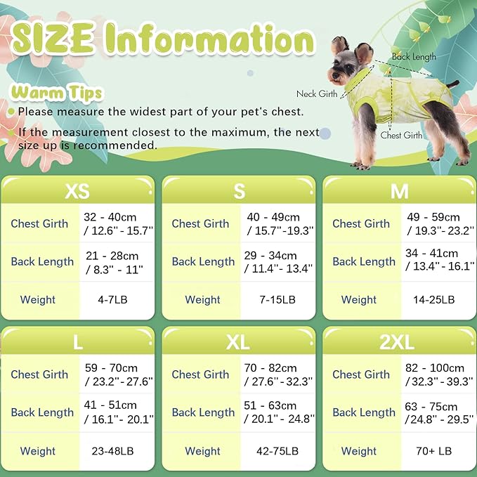 Kuoser Dog Surgery Suit, Surgical Onesie for Dogs Female Spay, Soft Dog Recovery Suit Male Neuter, Pet Abdominal Surgery Shirt Dog Body Suits After Surgery Wear, Anti Licking Dog Cone Alternative, XL