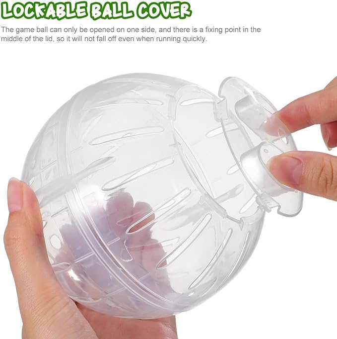 Kisangel 1pc Hamster Ball Rat Balls to Run Around Small Animal Running Ball Hamster Exercise Toys Small Pet Activity Supply