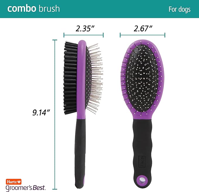 Hartz Groomer's Best Combo Dog Brush, Multi-Colored