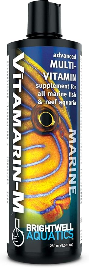 Brightwell Aquatics Vitamarin M - Liquid Multivitamin Supplement for Marine Fish Aquariums