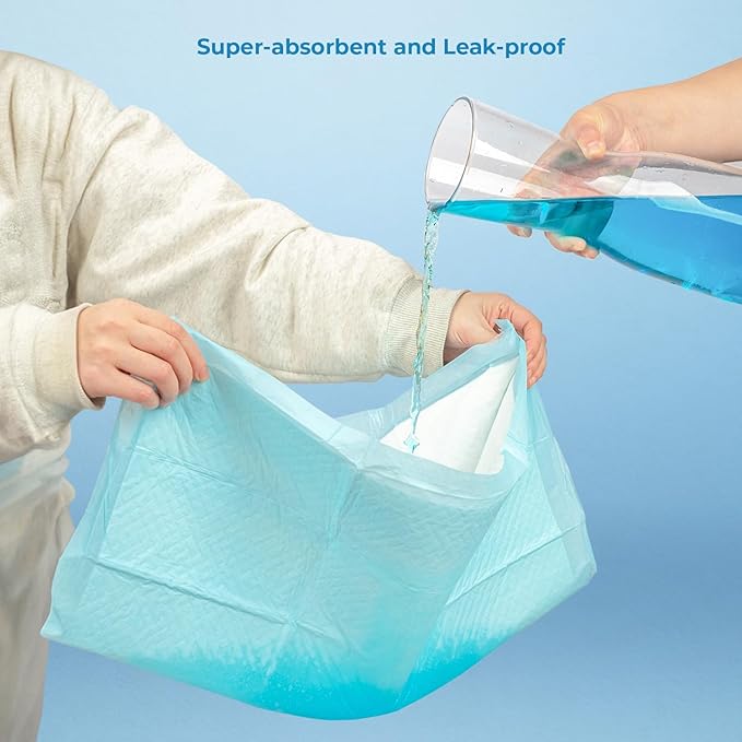 Best Pet Supplies, XL (36" x 27.5") Disposable Puppy Pads for Whelping Puppies and Training Dogs, 50 Pack - Ultra Absorbent, Leak Resistant, and Track Free for Indoor Pets - Baby Blue