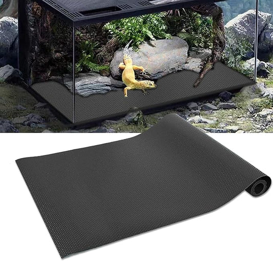 Reptile Carpet Terrarium Liner Bedding Reptile Substrate Mat(17.7in*118in) Non-Adhesive Tank Accessories for Bearded Dragon Snake Lizard Tortoise Habitat Leopard Gecko