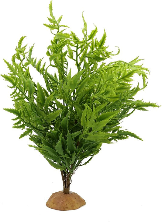 Lifelike Reptile Tank Plant Decor - Realistic Artificial Plastic Plant for Terrariums and Pet Enclosures (Style C)