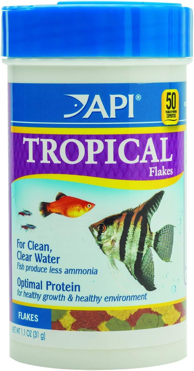 API TROPICAL FLAKES Fish Food 1.1-Ounce Container