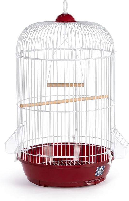 Prevue Hendryx Classic Round Bird Cage, Red, SP31999R,1/2"