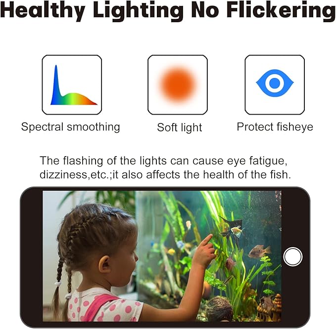 Aquarium Lights Fish Tank Light (Switch Version, 38-44'')