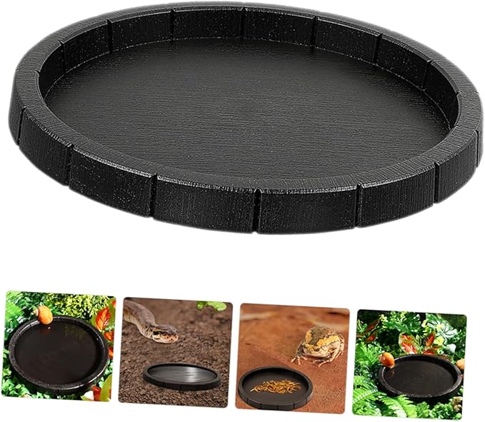 Pet Reptile Lizard Food Bowl Reptile Bowl Terrarium Water Bowl Reptile Feeding Dish Reptile Water Bowl Reptile Food Dish Water Dish Animals Turtle Food Plastic
