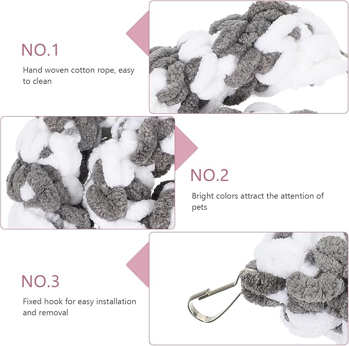 TEHAUX Sugar Glider Climbing Rope Cage for Guinea Pigs, Hamster, Ferret, Mouse, Pet Toys