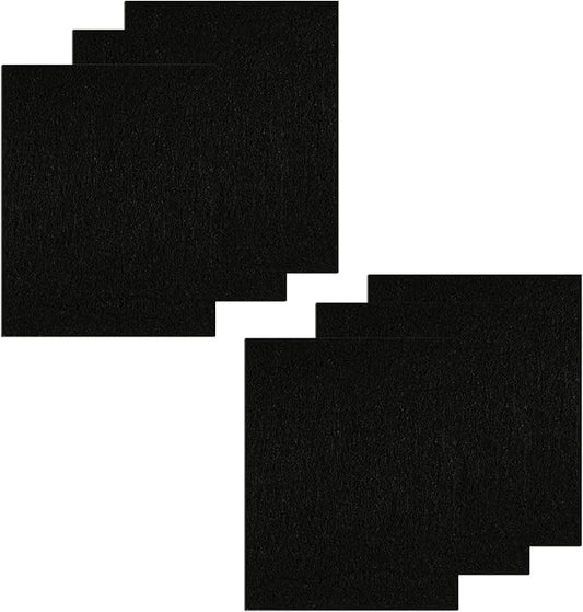6 Pack Activated Charcoal Filters for Pureness F6 Zeloite Air Filter Replacment Charcoal Filters Mat Carbon Odor Filters