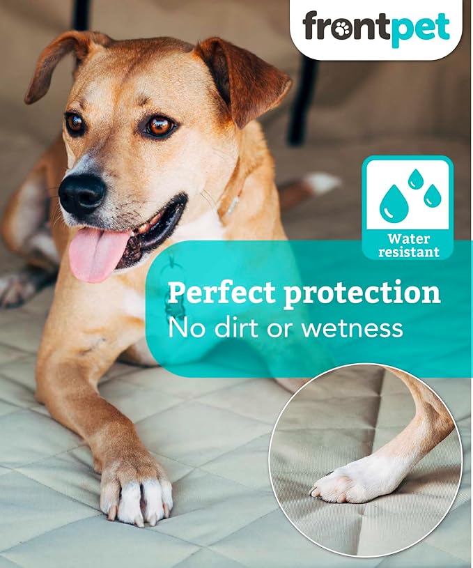 FrontPet SUV Cargo Liner for Dogs - Waterproof Pet Trunk Cargo Cover Mat for SUVs Sedans with Bumper Flap Protector - Trunk Cover, Non-Slip Pet Cargo Liner, Trunk Liner (XXL 58" x 58") UPGRADED 2024