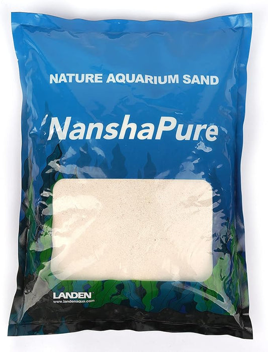 LANDEN NanshaPure Natural Sand 11lbs (3L) for Reef or Hardwater Aquarium, Premium Aragonite Cosmetic Sand for Saltwater and Marine Aquascape, Substrate for Cichlid, Harlequin Shrimp and Hermit Crab