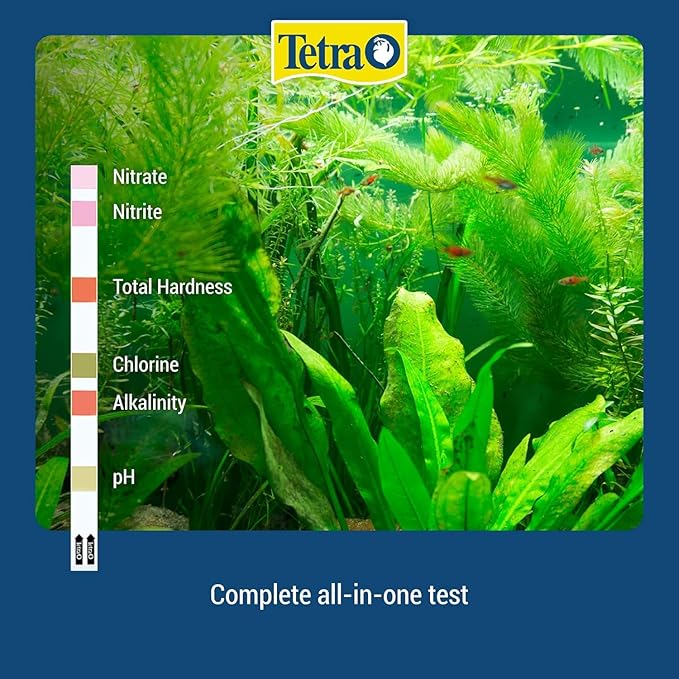 Tetra EasyStrips 6-in-1 aquarium Test Strips, Water Testing (19542), (Pack of 2)