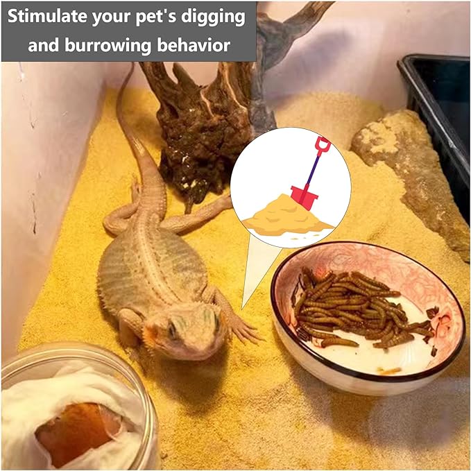 BNOSDM Reptile Sand Bearded Dragons Substrate Sands Lizard Terrarium Bedding Desert Blend for Snakes Geckos Chameleon Tortoise Frogs Scorpion Invertebrates Amphibian（yellow）