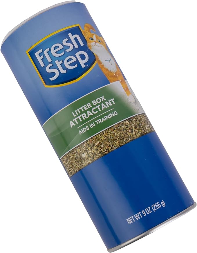 Fresh Step Cat Litter Box Attractant Powder for Training Cats | Natural Training Aid for Cats and Kittens | Great Way to Keep Your Home Clean and Train Your Pet | 9 Ounces - 3 Pack