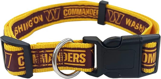 Pets First NFL PET Collar Washington Commanders Dog Collar, Large Football Team Collar for Dogs & Cats. A Shiny & Colorful Cat Collar & Dog Collar Licensed by The NFL (WAC-3588-LG)