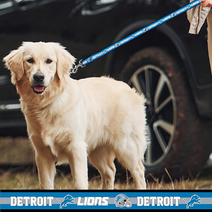 NFL PET Collar Detroit Lions Dog Collar, X-Large Football Team Collar for Dogs & Cats. A Shiny & Colorful Cat Collar & Dog Collar Licensed by The NFL