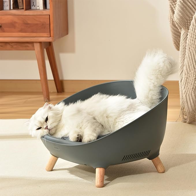 Smart Cat Cooling Sofa & Bed, APP Wireless Temperature Controlled, Quick Heating & Cooling (71℉ - 100℉), Ensures Year-Round Comfort for Cats in Winter and Summer