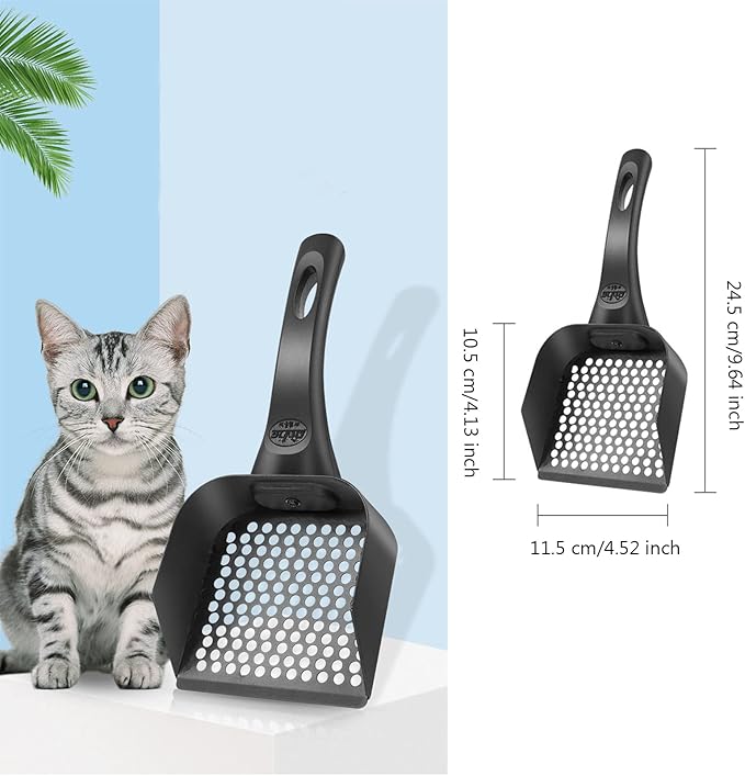 Metal Litter Scoop Cat Litter Scoop Durable Pet Poop Kitty Litter Shovel,Metal/5MM