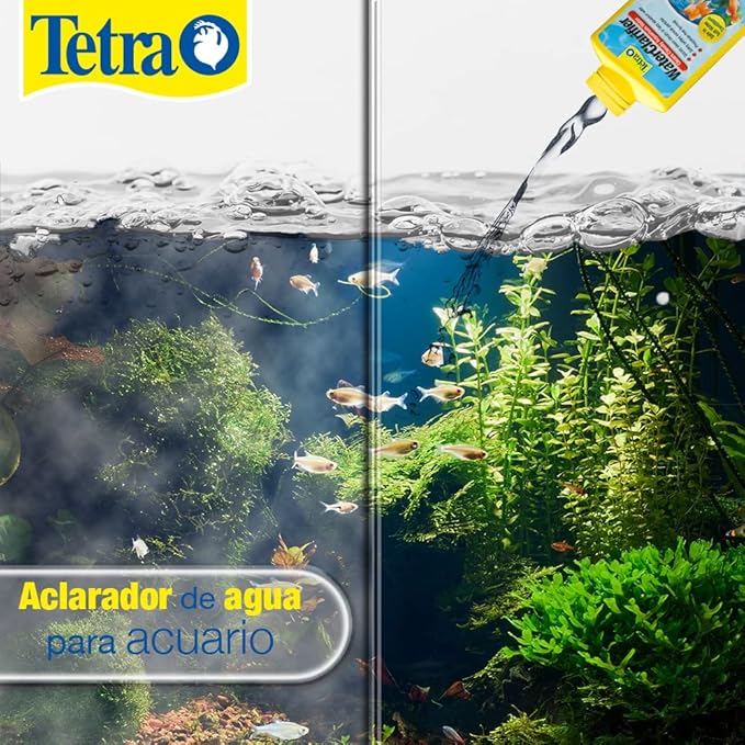 Tetra Water Clarifier, Aquarium Treatment Solution, 8.45 oz, Clears Cloudy Aquarium Water, Safe to Use with Fish and Plants, for Fresh Water (Pack of 2)