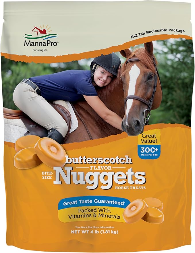 Manna Pro Bite-Size Butterscotch Flavored Nuggets, 4 lb