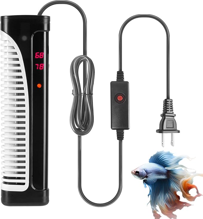 HITOP 500W Digital Aquarium Heater, Submersible Large Fish Tank Heater with Temperature Display and External Controller for Fish Tank up to 150Gallon