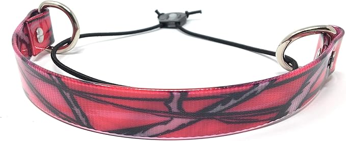 Sparky Pet Co - ECollar Replacement Strap - Bungee Dog Collar - Waterproof - Adjustable - Secure Nexus Wheel Lock - for Electronic Training & Invisible Fence Systems - 1" (Pink Camo)