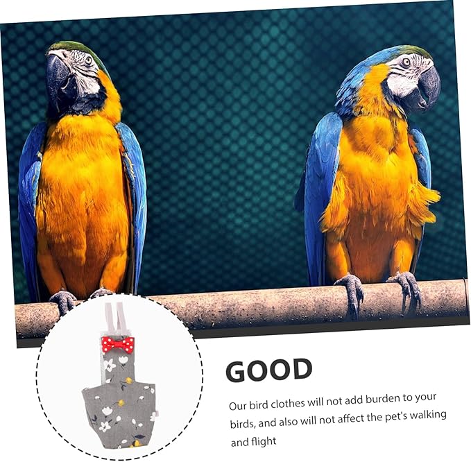 bird diapers Parakeet Diapers for Birds Inner Layer Parrot Nappy Clothes Pigeon Diaper Bird Clothes for Parakeets Bird Costume Parakeets Diaper cotton elegant accessories