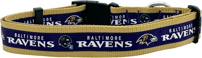 New & Improved Pets First NFL Baltimore Ravens Licensed PET Collar, Small - Heavy-Duty, Strong, and Durable New Dog Collar. Available in 32 Football Teams and 4 Sizes