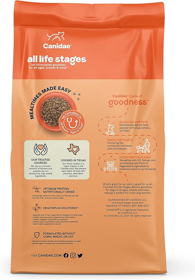 CANIDAE All Life Stages Lamb Meal & Rice Formula Dog Dry 15 lbs.