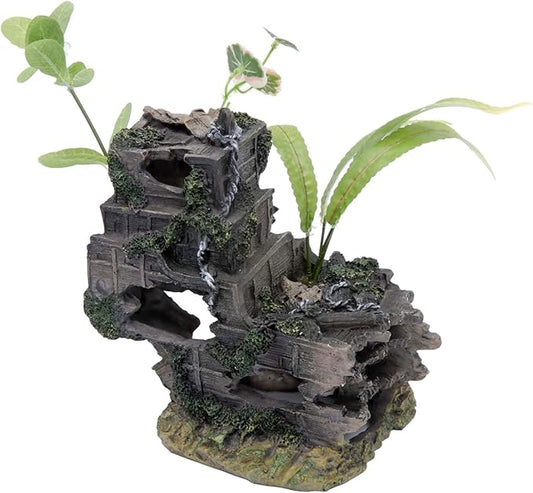 Penn-Plax Shipwreck Front-Med Aquarium Décor
