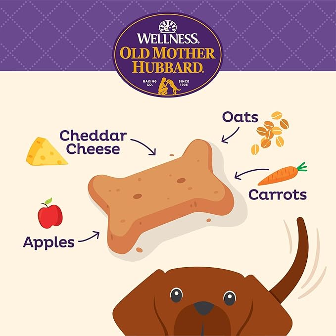 Wellness Old Mother Hubbard Classic Bac'N'Cheez Natural Small Oven-Baked Biscuits Dog Treats, 20 Ounce Bag