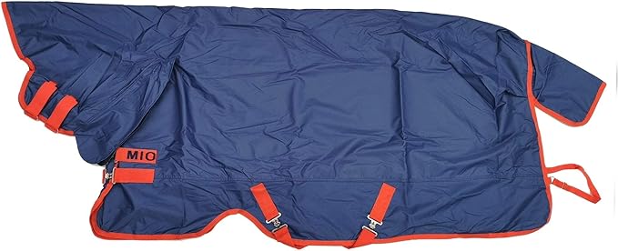 Horseware Ireland Mio All-in-One Turnout Sheet Dark Blue/Red 69