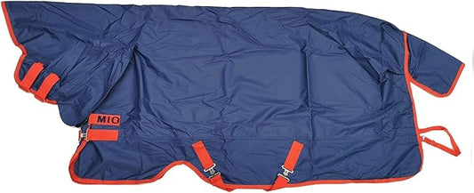 Horseware Ireland Mio All-in-One Turnout Sheet Dark Blue/Red 69