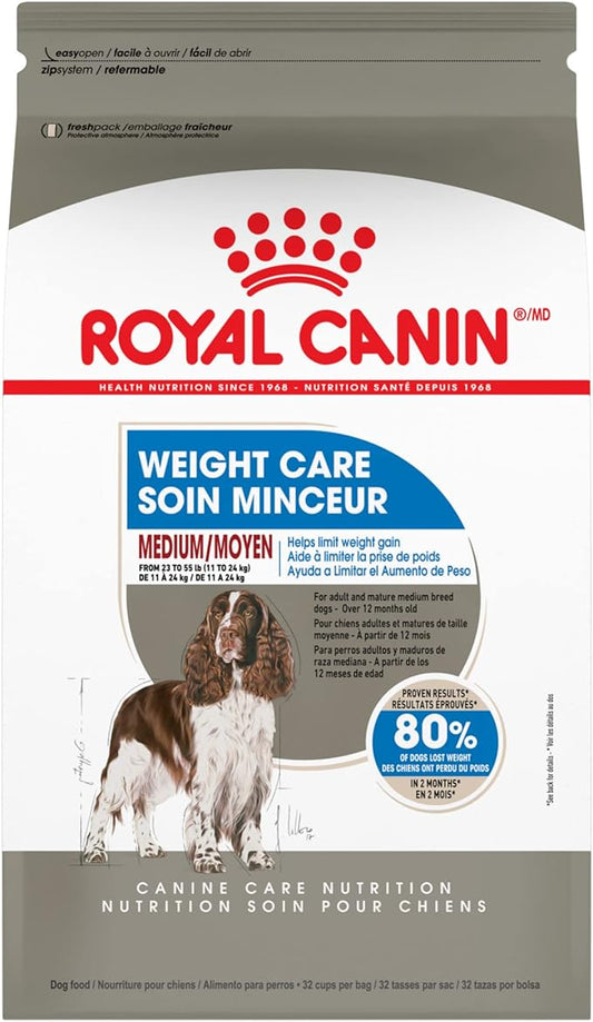 Royal Canin Medium Weight Care Adult Dry Dog Food for Medium Breeds, 17 lb bag