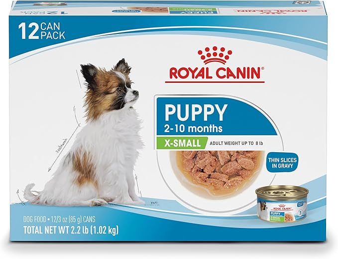 Royal Canin® Size Health Nutrition™ X-Small Puppy Thin Slices in Gravy Wet Dog Food, 3 oz., Pack of 12