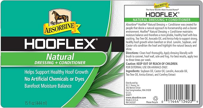 Absorbine Hooflex All Natural Dressing & Conditioner, 15oz, Includes Applicator Brush