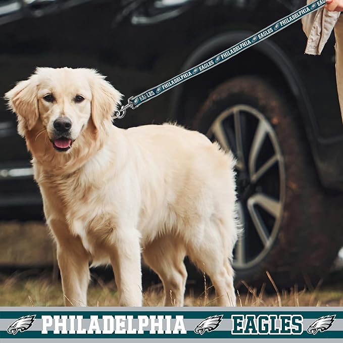 NFL PET Collar Philadelphia Eagles Dog Collar, Large Football Team Collar for Dogs & Cats. A Shiny & Colorful Cat Collar & Dog Collar Licensed by The NFL