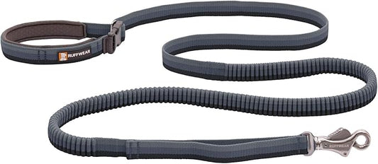 Ruffwear, Roamer Bungee Dog Leash for Running, Biking or Hiking, Can be Used Hand-Held or Hands-Free, Granite Gray, 5.5'-7'