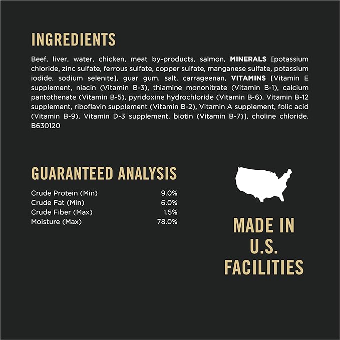 Purina Pro Plan High Protein, Grain Free Wet Dog Food, Beef and Salmon Entree - (Pack of 12) 13 oz. Cans