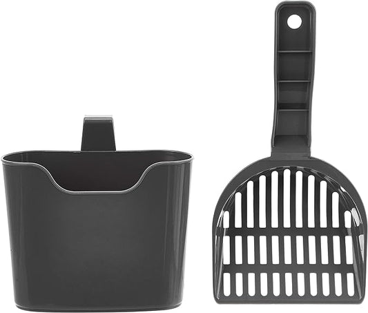 Amazon Basics Litter Scoop with Holder for Cat