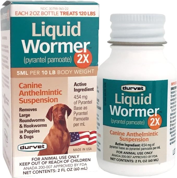 Durvet 2X Liquid Wormer, 2-Ounce
