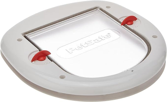 PetSafe Exterior/Interior Cat Door - Big Cat 4-Way Locking Pet Door Flap for Large Cats - Tinted Privacy Door - Weatherproof, Durable Door Frame - DIY Easy Install with Hardware Kit Included