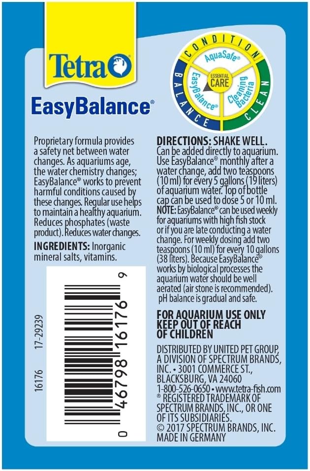 Tetra EasyBalance 8.45 Ounces, Weekly Freshwater Aquarium Water Conditioner (16177)