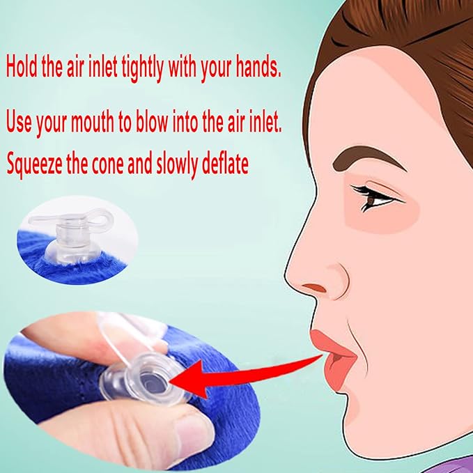 Soft Dog Cone Collar for Large Medium Small Dogs and Cats After Surgery, Inflatable Dog Neck Donut Collar,Inflatable Cat Cone Collar,E-Collar for Dogs Recovery, Dog Cones Alternative