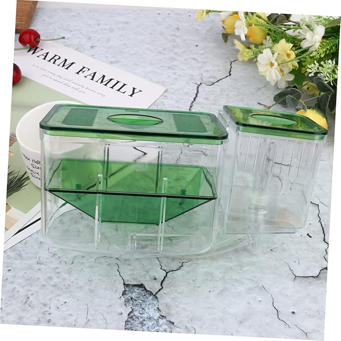 Fish Breeding Box, Transparent Aquarium Box Double Breeding Aquarium Fry Hatchery Breeding Box for Guppy Baby Fish Hatchery Fish Tank Divider