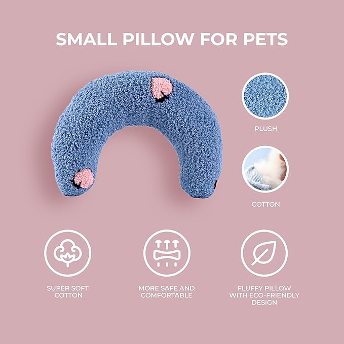 Dog Pillow - Pet Pillow - Dog Pillows - Dog Pillows for Small Dogs - Dog Pillows for Medium Dogs - Cat Calming Pillow - U-Shaped Pillow - Cutated Dog Calming Pillow - Dog Calming Pillow Small