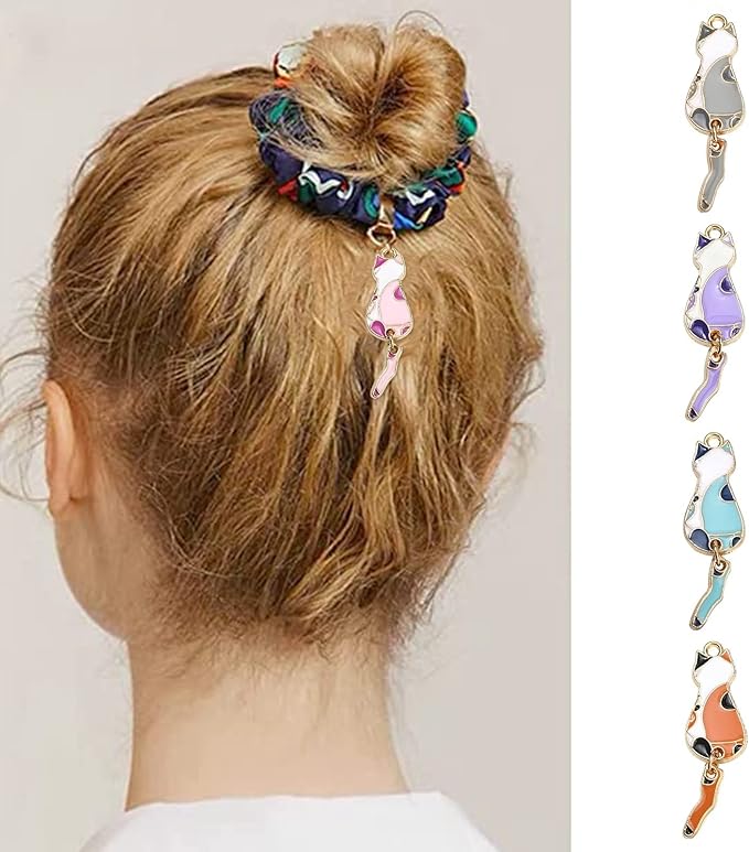 KitBeads 35pcs Mixed Colors Enamel Cat Charms Kawaii Animal Cartoon Kitten Charms Sitting Cat Pet Charms for Jewelry Making Bracelets Bulk