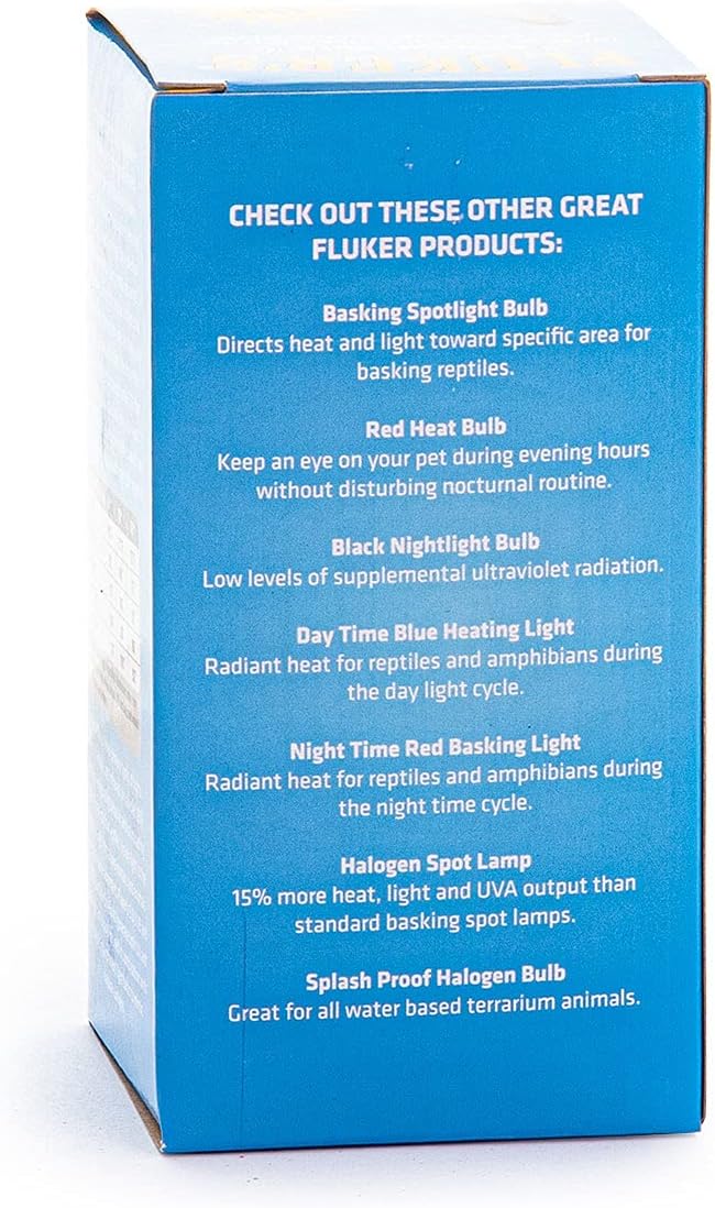 Fluker's Incandescent Reptile Lighting, Full Spectrum Daylight Bulb for Reptiles, Made with Neodymium, Provides Infrared Light, 150-Watt