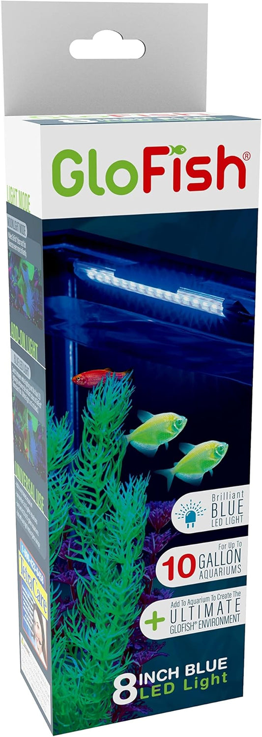 GloFish Blue LED Aquarium Light 8 Inches, 1 Count, Waterproof