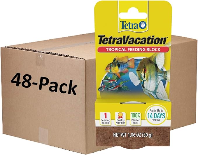 Tetra 77150 Tropical 48 Count Vacation Gel Feeder Block, One Size (Pack of 48)